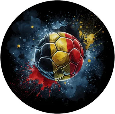 Produktbild von Fußball Belgien Flagge Magnet mit Flaschenöffner rund