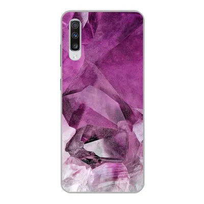 Produktbild von MuchoWow® Handyhülle Schutzhülle Hülle für Samsung Galaxy A70 Kristall - Naturstein - Luxus Silikon Softcase Handy Hülle - Schutzhaube