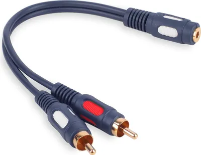 Image de Adaptateur jack 3,5 mm stéréo - 2x fiches RCA VITALCO (A2)