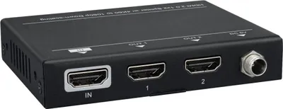 Obrázok produktu pre Vivolink VLHDMISP1X2, HDMI, 2x HDMI, 1.4/2.0, 3840 x 2160 px, Čierna, Kov