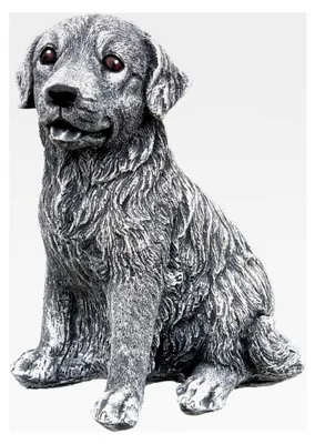 Produktbild von Retriever Steinfigur, frost- und wetterbeständig bis -30°C, massiver Steinguss