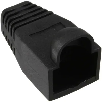 Produktbild von InLine® RJ45 Knickschutztülle, schwarz, 10er Pack