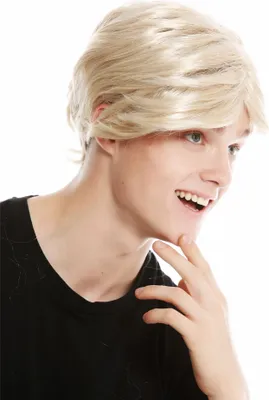 Produktbild von WIG ME UP Perücke Herren kurz Scheitel Blond PW0174-ZA83