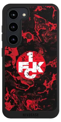 Produktbild von NIVOCASE Handyhülle für Samsung Galaxy S23  Hülle NIVOpure Case Schwarz 1. FC Kaiserslautern 1. FCK Logo