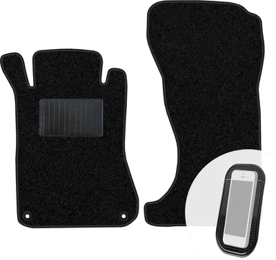 Immagine prodotto di moto-MOLTICO Tappetini anteriori per auto Velours Tappetini per auto neri Set di tappetini per auto 2 pezzi adatto per Mercedes-Benz Classe C W203 4-matic 2000-2007