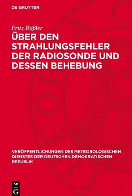 Produktbild von Über den Strahlungsfehler der Radiosonde und dessen Behebung