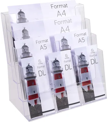 Produktbild von Exacompta Prospekthalter Office 74258D variable Fächer
