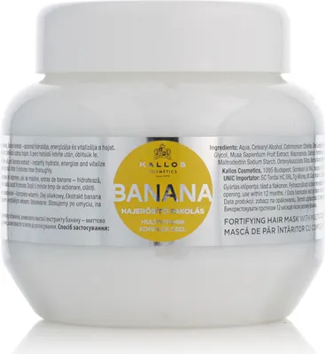 Produktbild von Kallos Banana With Multivitamin Complex Hair Mask 275 ml