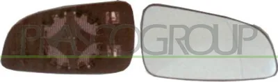Produktbild von PRASCO Spiegelglas Außenspiegel Rechts für OPEL Astra H Caravan (A04) Beheizbar Konvex OP4107513
