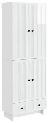 Produktbild von vidaXL Schrankset 2 stk. Hochglanz Weiß Holzwerkstoff