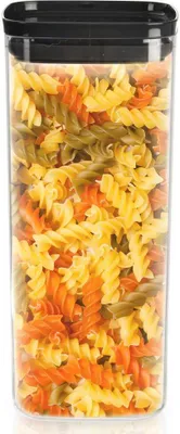 Zdjęcie produktu dla Słoik kuchenny Orion do przechowywania makaronu kwadratowy z pokrywką z uszczelką hermetyczny 2,1l