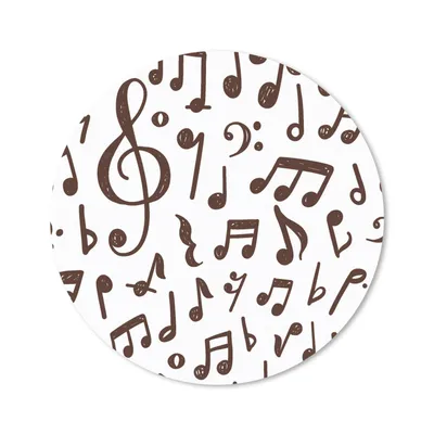 Produktbild von MuchoWow® Mauspad Mousepad Musiknoten - Muster - Musik 20x20 cm - Mousepads - Maus Mat - Pad - Mausunterlage - Schreibtischmatte