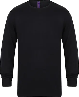 Produktbild von Henbury H725 | MenŽs Crew Neck Jumper - Farbe: Navy - Größe: M