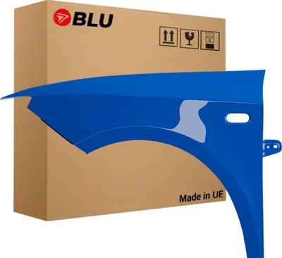 Image de BLU Aile Compatible avec Seat Ibiza (6J - IV 4. Generation) LW5B Gauche Blau Blau Galia | 2008-2017 | Avant | Peint| Prêt à Monter | Acier