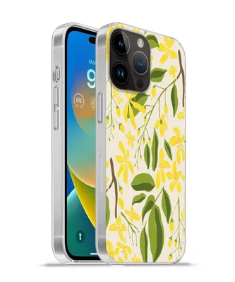 Produktbild von MuchoWow® Handyhülle Schutzhülle Hülle für Apple iPhone 14 Pro - Softcase Blume - Gelb - Muster Silikon Softcase Handy Hülle - Umschlag