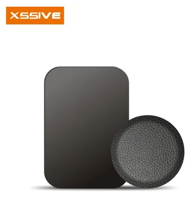 Produktbild von Xssive 5er Pack mit 2 Platten Metallplättchen für Magnet Handy Halterung Auto Metallplatte Selbstklebend