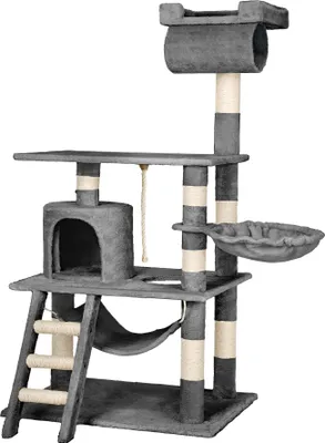 Produktbild von Kratzbaum Stokeley 141 cm inklusive Spielkordel und Kippschutz