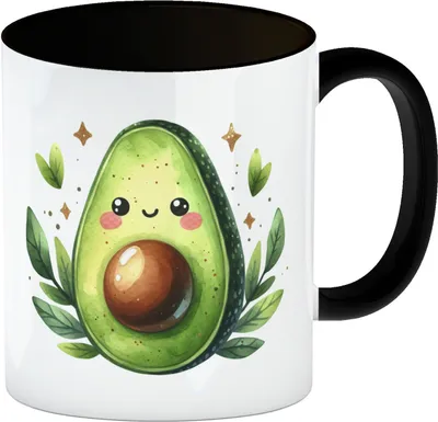 Produktbild von Avocado Kaffeebecher in schwarz