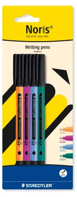 Produktbild von Staedtler 307-S BK4, Gemischte Farben, Mehrfarbig, 0,6 mm, Fein, Kunststoff, Deutschland