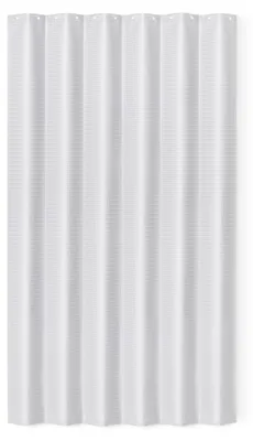 Produktbild von Duschvorhang aus Polyester, schnelltrocknend, für Standardduschen und Badewannen, 183,0 cm x 183,0 cm, weiß