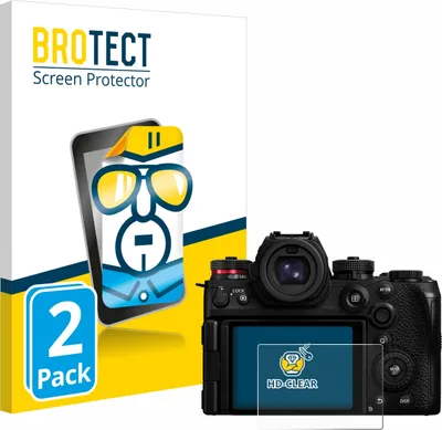 Produktbild von 2x Für Panasonic Lumix S1R II Schutzfolie BROTECT Displayschutz Display Schutz Folie Klar Transparent