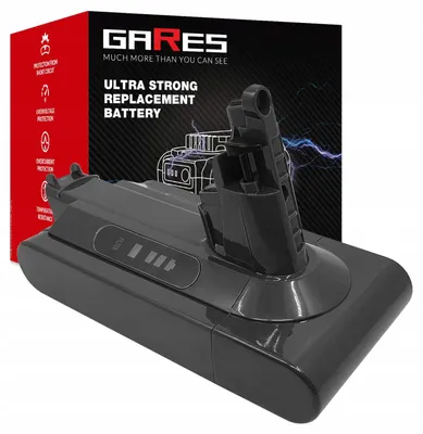 Zdjęcie produktu dla Gares Akumulator do Dyson V10 SV12 SV27 969352-02 25,2V | 25,2V 2,0 Ah Li-Ion | Mocna Bateria do Robot Sprzątający | Wydajny Zamiennik Gares®