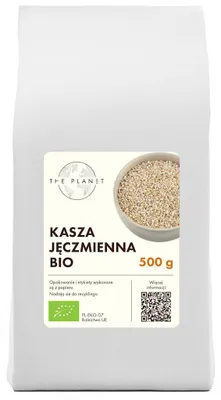 KASZA JĘCZMIENNA BIO 500 g - THE PLANET