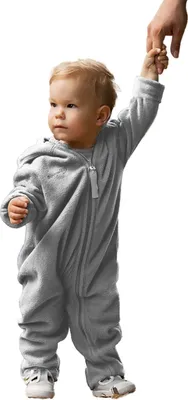 Produktbild von HOPPEDIZ Overall Fleece-Overall mit Umschlagbündchen stone 48-52