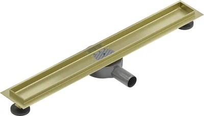 Image de Mexen Flat 360° corps pour drain linéaire rotatif 70 cm, or brossé - 1A40070