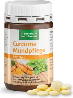 Produktbild von Sanct Bernhard Curcuma Mundpflege 180 Pastillen