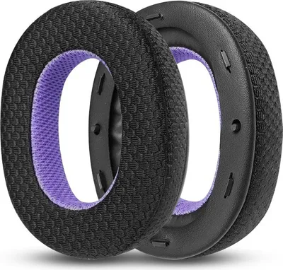 Obrázek produktu pro INF Náhradní náušníky pro sluchátka Sony WH-1000XM2 - Černá/Fialová síťovina