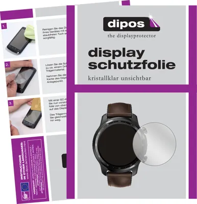 Produktbild von 1x Schutzfolie für TicWatch Pro X klar Displayschutzfolie Folie Display Schutz dipos