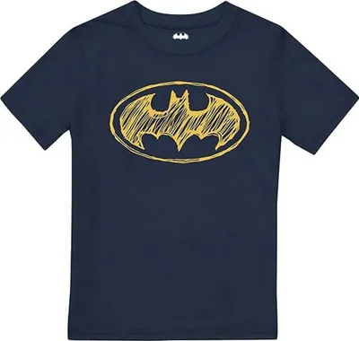 Produktbild von Batman - T-Shirt Logo für Jungen TV2563 (116) (Marineblau)