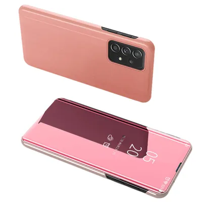 Produktbild von Transparente Klapphlle fr Samsung Galaxy A73, rosa
