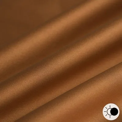 Imagen del producto de Tejido para cortinas, satén color camel, 140 cm, certificado