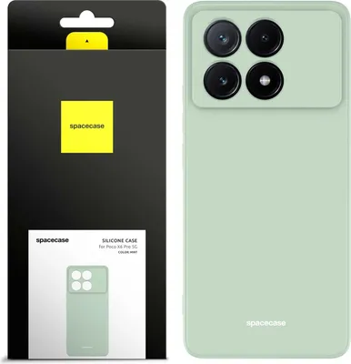 Image de SPACECASE Étui en silicone pour Poco X6 Pro 5G Vert