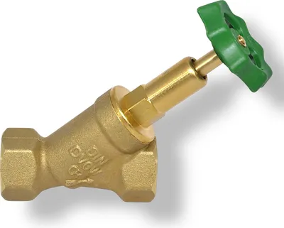 Produktbild von Bender Schrägsitzventil mit steigender Spindel, Absperrventil DVGW 1/2 Zoll  - DN15