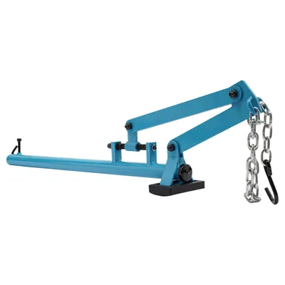 Image de Outil pour palier de jambe de suspension, capacité de charge 500 kg, chaîne réglable, bleu