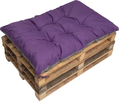 Produktbild von Palettenkissen 120×60 cm – Bequemes Sitzkissen für Palettensofa und Gartenlounge Palettenkissen  Violett Gartenkissen, palettenkissen outdoor