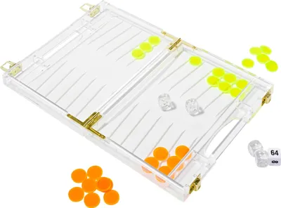Produktbild von Spiele Lucite Reise Backgammon | Sunnylife