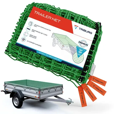 Productafbeelding van Trailernet 1.5x2.7 met hoekenmarkering - elastisch voor optimale ladingbeveiliging