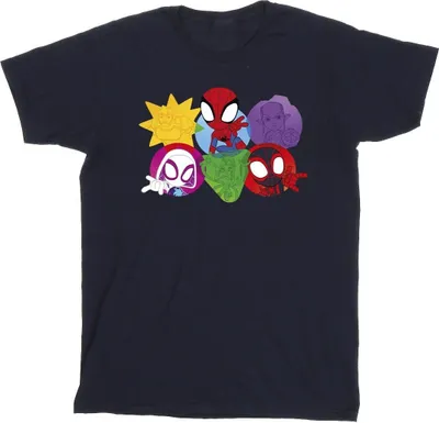 Produktbild von Marvel - "Spidey And His Amazing Friends" T-Shirt für Herren BI45535 (M) (Marineblau)