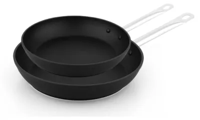 Produktbild von BLACK CRYSTAL Bratpfannen-Set, 24+28 cm, Aluminiumlegierung, antihaftbeschichtet