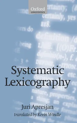 Produktbild von Systematic Lexicography