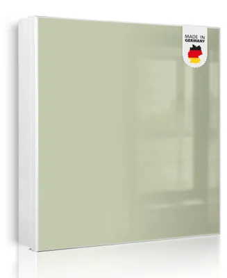 Zdjęcie produktu dla Metalowa szafka na klucze banjado, wymiary 30 x 30 cm, z 32 haczykami, z możliwością wykorzystania jako tablica magnetyczna, korpus czarny, zawiasy po prawej stronie, kolor oliwkowy [SKGW1 0045]