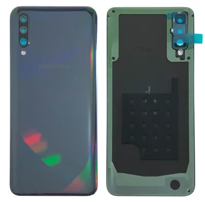 Produktbild von Samsung GH82-19229A Akkudeckel Deckel für Galaxy A50 A505F + Klebepad Schwarz