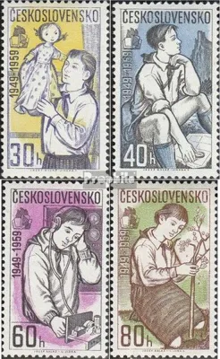 Produktbild von Briefmarken Tschechoslowakei 1959 Mi 1127-1130 (kompl.Ausg.) postfrisch Pioniere
