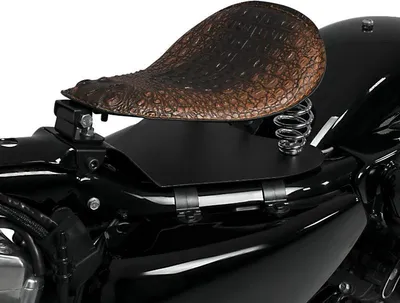 Image de Selle à ressort Solo avec plaque de base # SG16 marron