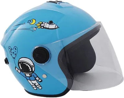 Immagine prodotto di Casco per bambini - Casco da bicicletta per bambini - Sicurezza in bicicletta - Design leggero - 24,5x21x18,5 cm - Blu