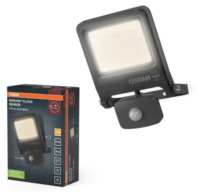 Produktbild von Osram ENDURA Flood Sensor Außenstrahler 30W 3000K Grau IP65